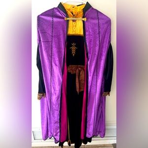 Disney Anna Princess Frozen 2 Deluxe Girls Disguise Halloween Costume Purple M